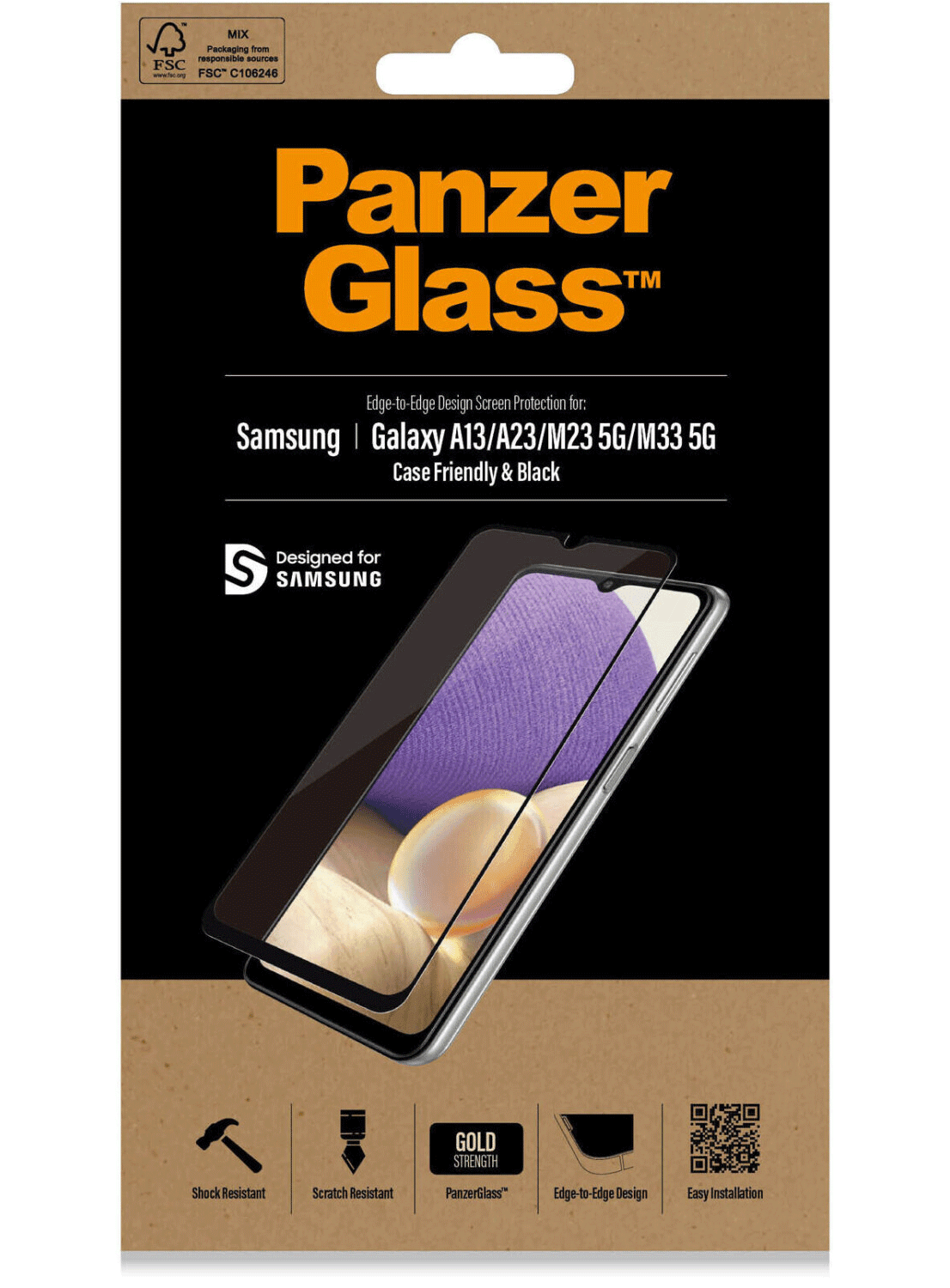 PanzerGlass Displayschutzfolie für Samsung Galaxy A13 / A23 / M23 5G / M33 5G - CarbonPhone