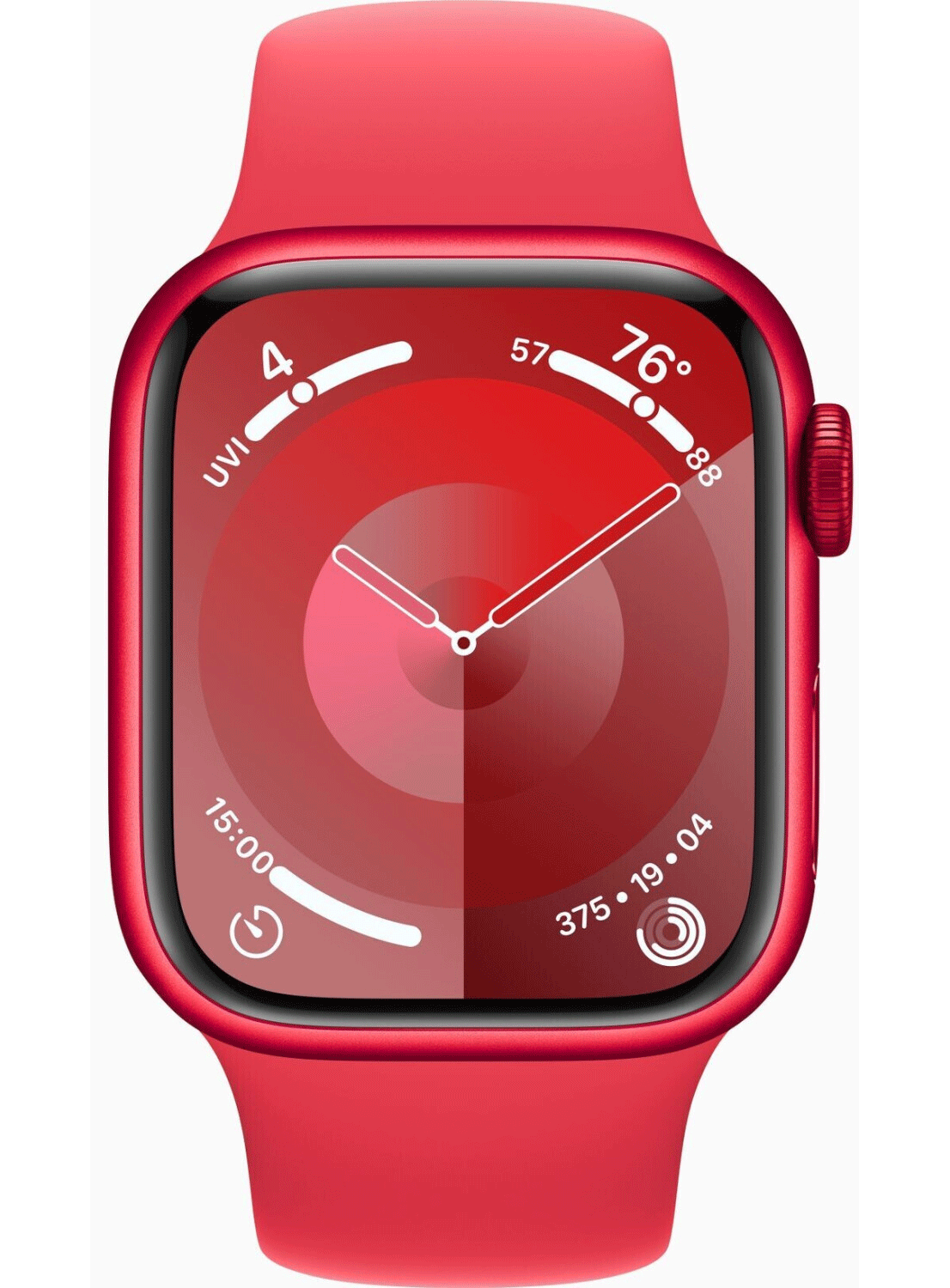 Apple Watch Series 9 4G 41mm Aluminium Case mit Silicon Armband