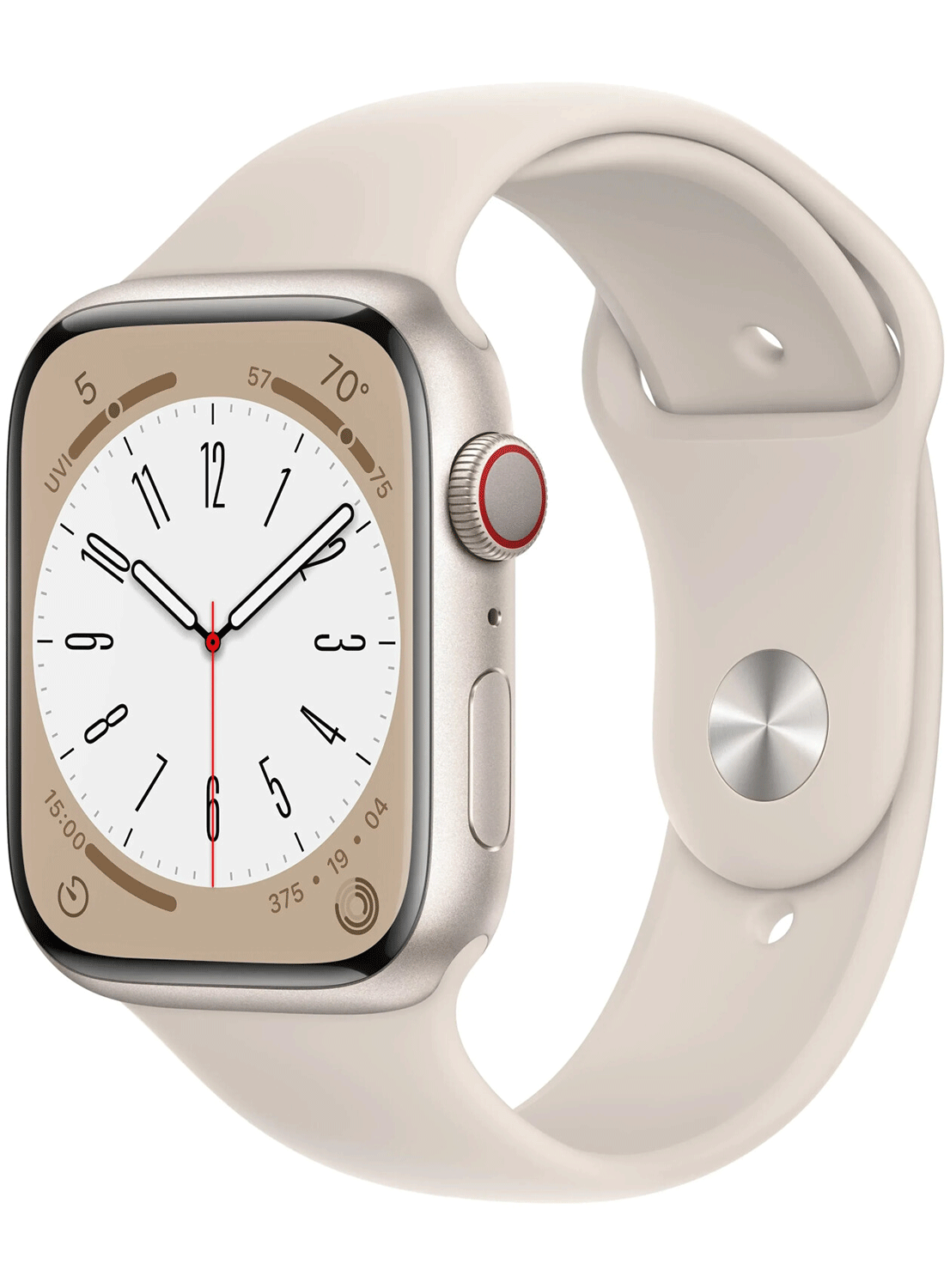 Apple Watch Series 8 45mm Aluminium Case mit Silicon Armband