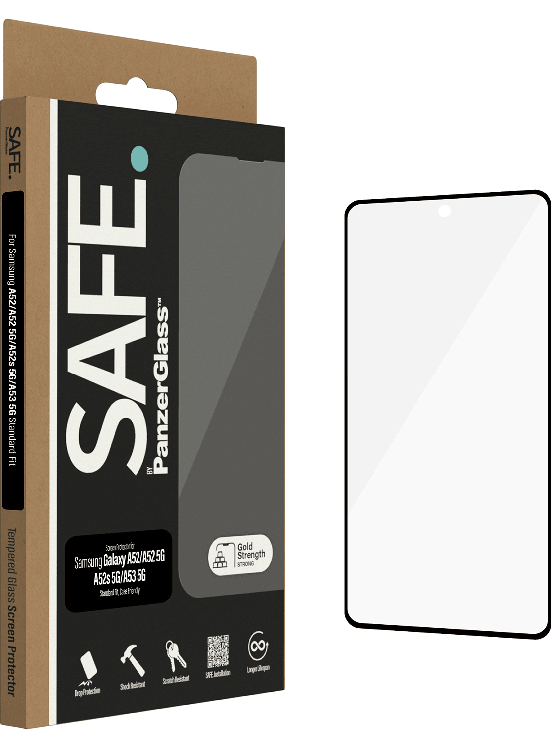 SAFE by Pan­zer­Glass für Galaxy A52, A52s, A53s - CarbonPhone