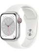 Apple Watch Series 8 4G 41mm Aluminium Case – Silver · Sport White