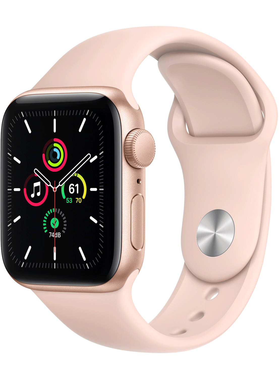 Apple Watch SE (GPS+Cellular) Aluminium Case 40mm mit Silicon Armband