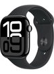 Apple Watch Series 10 GPS 46mm Aluminium Case mit Silicon Armband – Jet Black · Silicon Black