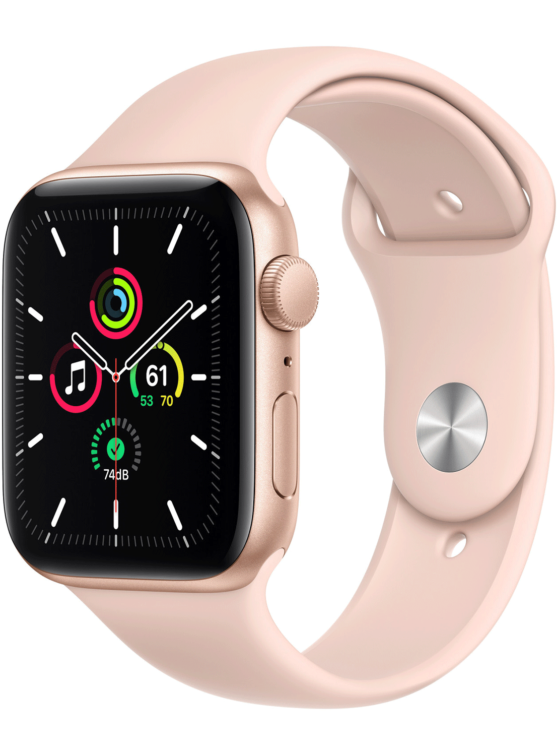 Apple Watch SE (GPS) Aluminium Case 44mm mit Silicon Armband