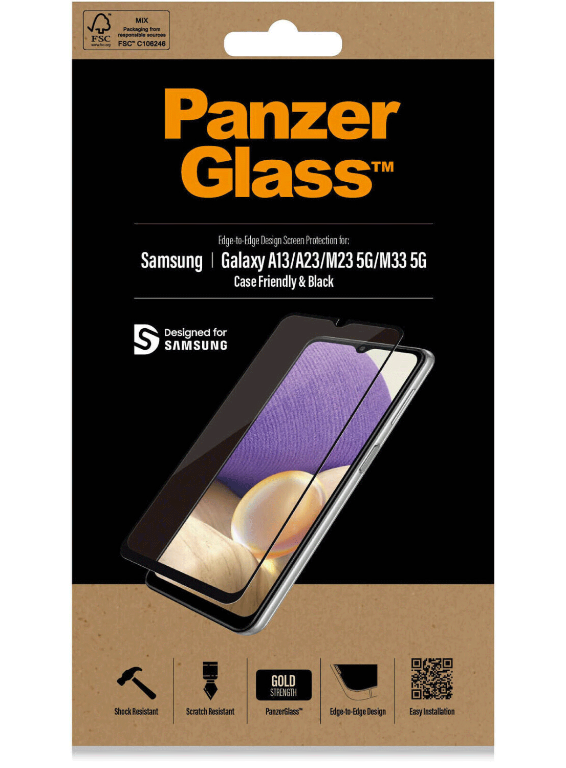 PanzerGlass Displayschutzfolie für Samsung Galaxy A13 / A23 / M23 5G / M33 5G