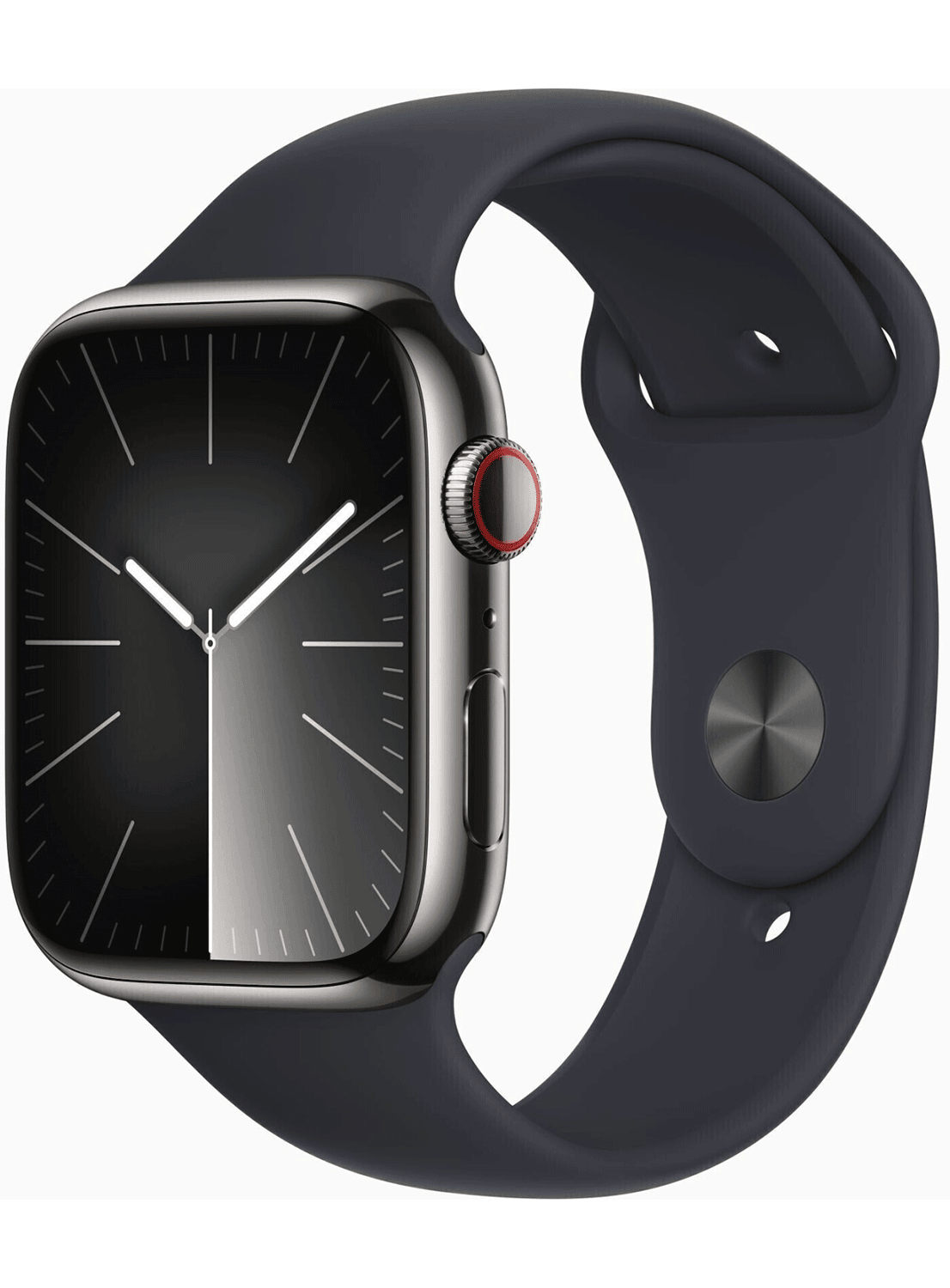 Apple Watch Series 9 4G 45mm Edelstahl Case mit Silicon Armband